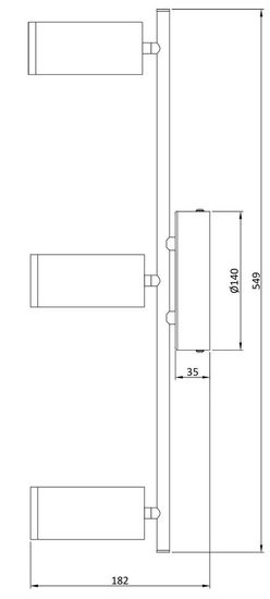 Deko-Light Deckenaufbauleuchte Becrux III, Warmweiß, Aluminium Strangpressprofil, silber 348113