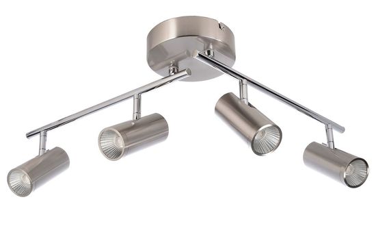 Deko-Light Deckenaufbauleuchte Becrux IV, Warmweiß, Aluminium Strangpressprofil, silber 348114