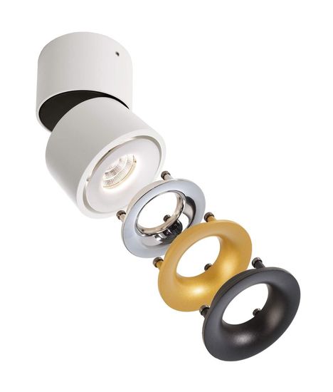 Deko-Light Deckenaufbauleuchte Uni II Mini, Warmweiß, weiß 348122