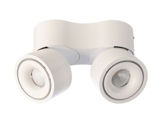 Deko-Light Deckenaufbauleuchte Uni II Mini Double, Warmweiß, weiß 348123
