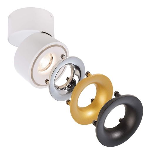 Deko-Light Deckenaufbauleuchte Uni II, Warmweiß, weiß 348124