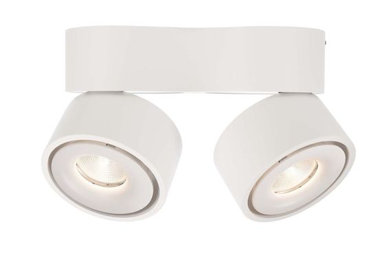 Deko-Light Deckenaufbauleuchte Uni II Double, Warmweiß, weiß 348125