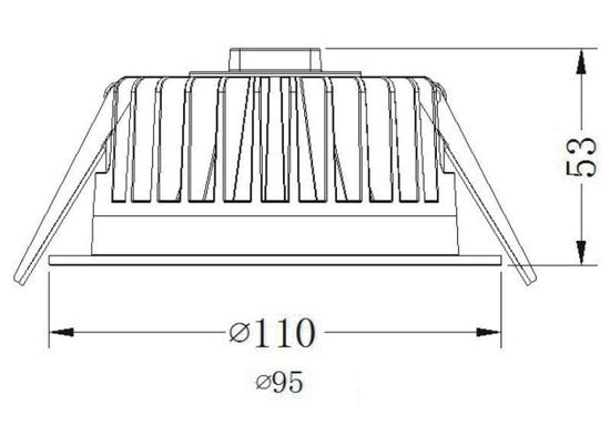 Deko-Light Deckeneinbauleuchte COB 95, Neutralweiß, 60°, 34,8V DC, 350mA 565010