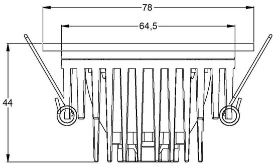 Deko-Light Deckeneinbauleuchte COB 68 IP65, Perlhellgrau RAL 9022, Neutralweiß, 45°, 17-18V DC, 350mA, IP65 565111
