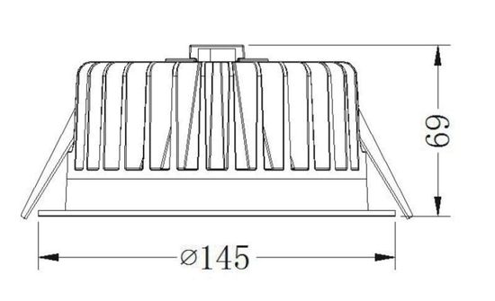 Deko-Light Deckeneinbauleuchte COB 130, Neutralweiß, 60°, 34,8V DC, 500mA 565181