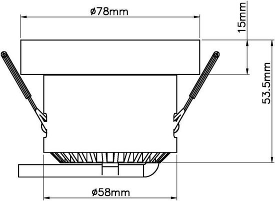 Deko-Light Deckeneinbauleuchte COB 68 Acryl, silber, Warmweiß, 30°, 18-20V, 350mA 565195