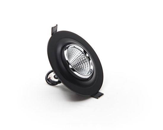 Deko-Light Deckeneinbauleuchte Saturn, schwarz, Chrom, Warmweiß, 30°, 17-18V DC, 350mA 565201