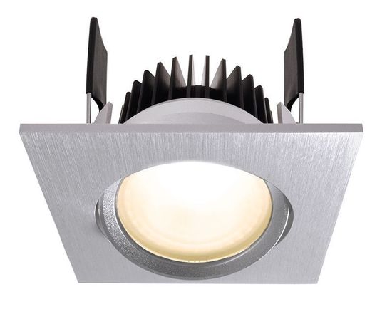 Deko-Light Deckeneinbauleuchte COB-68-350mA-2700K-eckig, silber, Warmweiß, 45°, 16-17V DC, 350mA 565282
