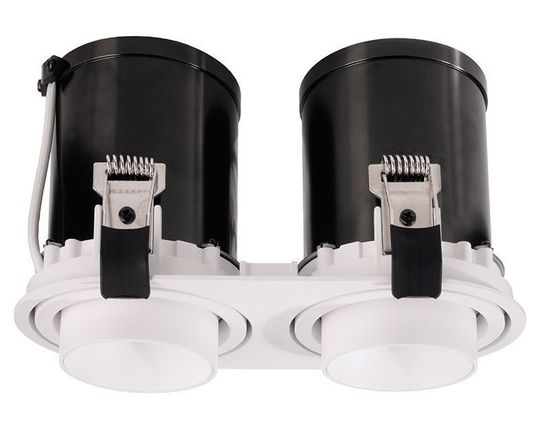 Deko-Light Deckeneinbauleuchte Rigel Mini Round Double, weiß, matt, Warmweiß, 35°, 21-22V DC, 500mA, 22W 565313