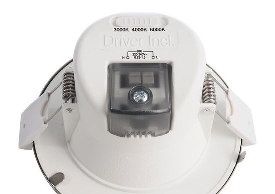 Deko-Light Deckeneinbauleuchte Acrux 68, matt, Warmweiß + Neutralweiß + Kaltweiß, 90°, 50mA 565315