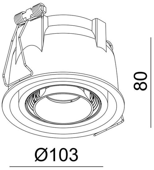 Deko-Light Deckeneinbauleuchte Uni II Mini, weiß, Warmweiß, 33°, 18-19V DC, 500mA 565342