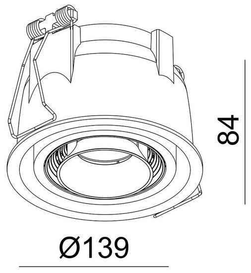 Deko-Light Deckeneinbauleuchte Uni II, weiß, Warmweiß, 35°, 33-34V DC, 350mA 565343