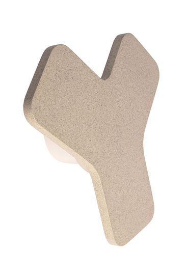 Deko-Light Wandaufbauleuchte Ypsilon Beige Granit, Warmweiß, Alu, Weiß 620134