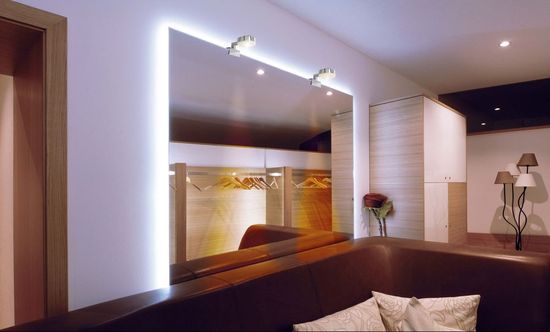 Deko-Light Möbelaufbauleuchte Gienah, Warmweiß, 9V DC, 350mA, Alu, Silber, Chrom 687084