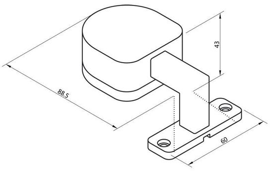 Deko-Light Möbelaufbauleuchte Gienah, Warmweiß, 9V DC, 350mA, Alu, Silber, Chrom 687084