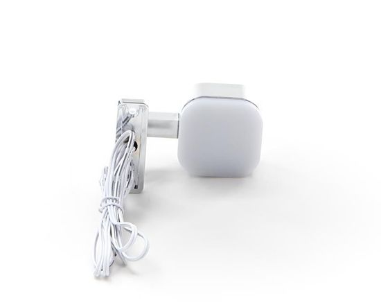 Deko-Light Möbelaufbauleuchte Cursa 2er Set, Warmweiß, Alu, Silber, Chrom 687088