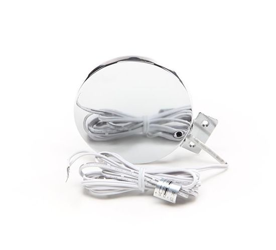 Deko-Light Möbelaufbauleuchte Spiegel Rund, Neutralweiß, 12V DC, Alu, Silber, Chrom, IP44 687130