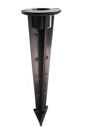 Deko-Light Erdspieß mit Gewindebuchse M5, 200x50mm, Schwarz, 200mm 700230