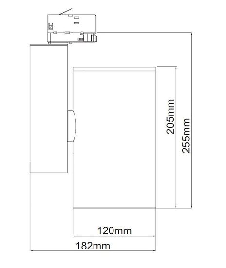 Deko-Light Schienensystem 3-Phasen 230V, Aaron, Neutralweiß, Schwarz-matt, mattiert 707091