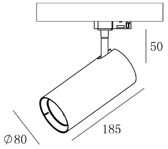 Deko-Light Schienensystem 3-Phasen 230V, Horus, Warmweiß, Weiß, mattiert 707103