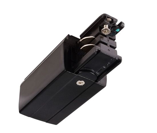 Deko-Light Schienensystem 3-Phasen 230V, D Line elektrischer Einspeiser links schwarz 710011