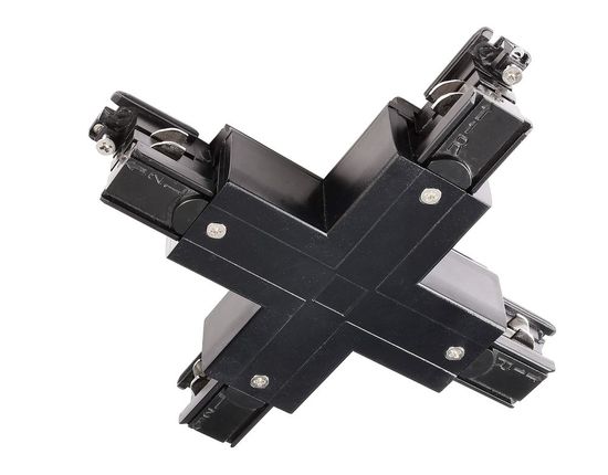 Deko-Light Schienensystem 3-Phasen 230V, D Line X-Verbinder links-links-rechts-rechts schwarz 710035