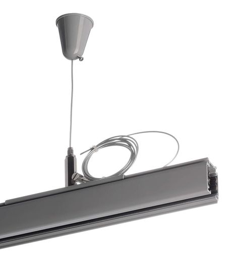 Deko-Light Schienensystem 3-Phasen 230V, D Line Seilabhängungshalter mit Deckenrosette 15m 710048