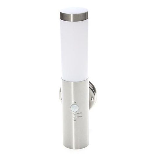 Deko-Light Wandaufbauleuchte Nova II, E27, max. 40W, Edelstahl, silber, IP44 730034