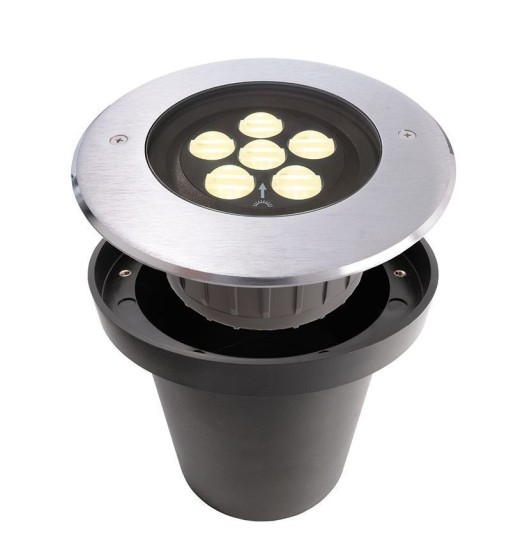 Deko-Light Bodeneinbauleuchte asymmetrisch, Warmweiß, IP67 730289