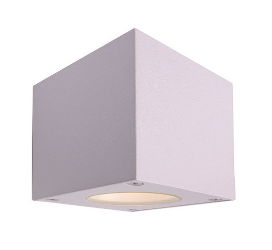 Deko-Light Wandaufbauleuchte Cubodo W, Warmweiß, weiß, IP54 730380