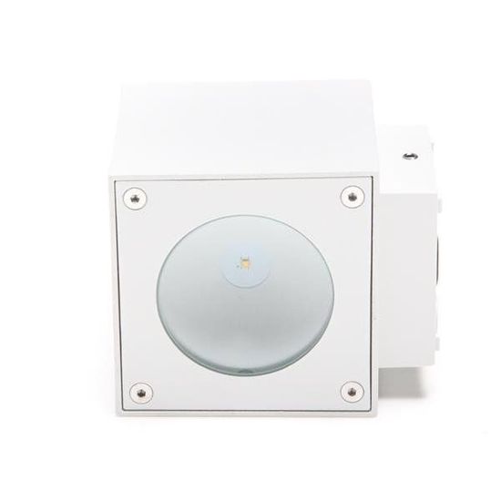 Deko-Light Wandaufbauleuchte Cubodo W, Warmweiß, weiß, IP54 730380