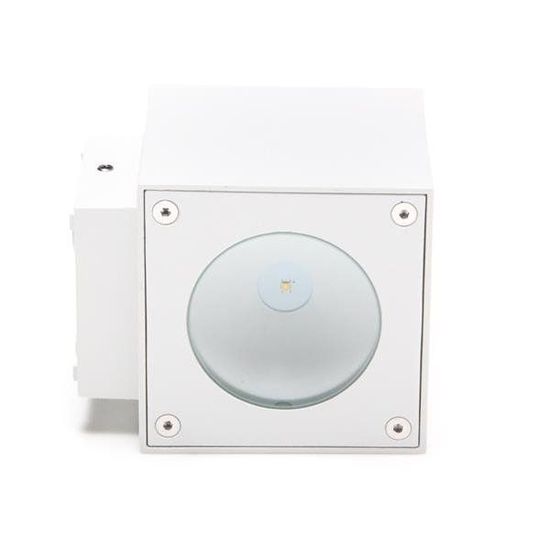 Deko-Light Wandaufbauleuchte Cubodo W, Warmweiß, weiß, IP54 730380
