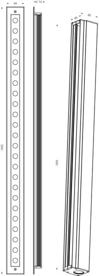 Deko-Light Bodeneinbauleuchte Line VI WW, Warmweiß, IP67 730432