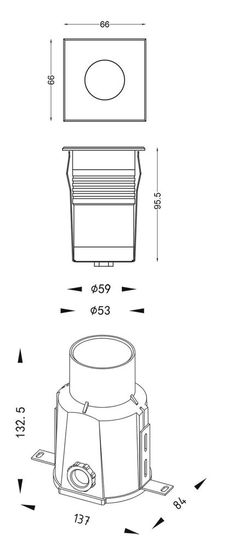 Deko-Light Bodeneinbauleuchte Easy COB Square III WW, Warmweiß, 24V DC, IP67 730468