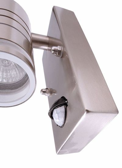 Deko-Light Wandaufbauleuchte Zilly II Down Motion, GU10, max. 35W, Edelstahl, silber, IP44 731009
