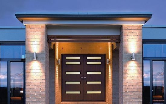 Deko-Light Wandaufbauleuchte Zilly II Up and Down, GU10, 2x max. 35W, Edelstahl, silber, IP44 731010