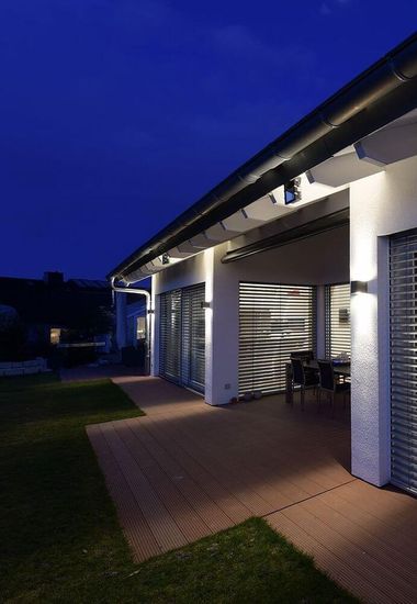 Deko-Light Wandaufbauleuchte Cubodo II Double DG, Warmweiß, dunkelgrau, IP54 731015