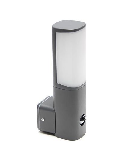 Deko-Light Wandaufbauleuchte Beacon Motion, Warmweiß, Verkehrsgrau B RAL 7043, IP44 731016