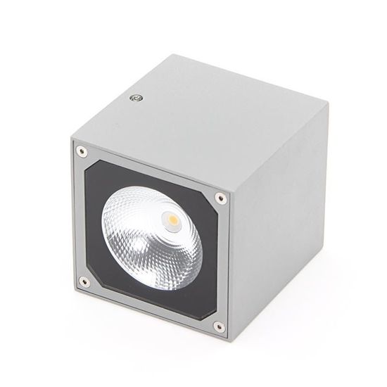 Deko-Light Wandaufbauleuchte Cubodo II Double SG, Warmweiß, silber, IP54 731019