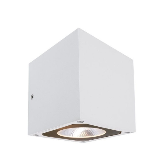 Deko-Light Wandaufbauleuchte Cubodo II Double W, Warmweiß, weiß, IP54 731020