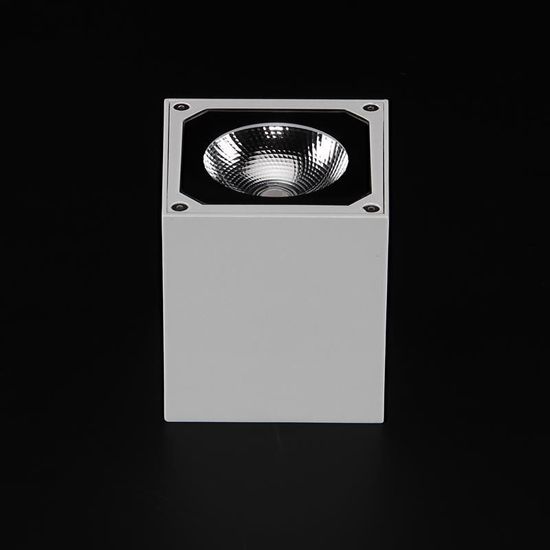 Deko-Light Wandaufbauleuchte Cubodo II Single W, Warmweiß, weiß, IP54 731026