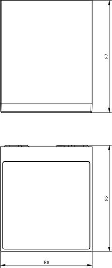 Deko-Light Wandaufbauleuchte Ancha I, Warmweiß, Graphitgrau, IP54 731087