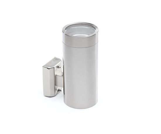 Deko-Light Wandaufbauleuchte Zilly IV Down, E27, max. 18W, Edelstahl, silber, IP44 731089