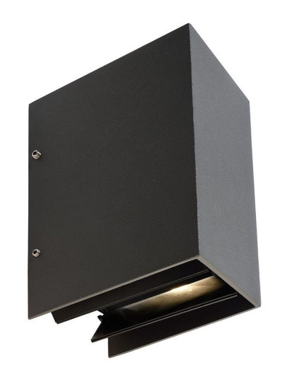 Deko-Light Wandaufbauleuchte Arcturus I, Warmweiß, Graphitgrau, IP54 731099