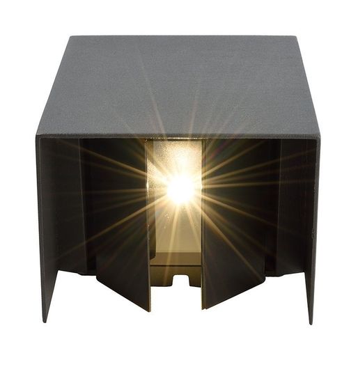 Deko-Light Wandaufbauleuchte Arcturus II, Warmweiß, Graphitgrau, IP54 731100