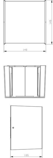 Deko-Light Wandaufbauleuchte Arcturus II, Warmweiß, Graphitgrau, IP54 731100