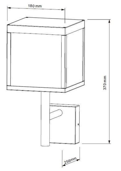 Deko-Light Wandaufbauleuchte Lacertae, Warmweiß, dunkelgrau, IP54 731112