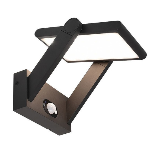 Deko-Light Wandaufbauleuchte Solar Premium I, Warmweiß, 3,7V DC, Aluminium, dunkelgrau, IP54 731116