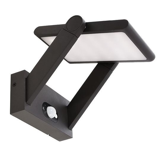 Deko-Light Wandaufbauleuchte Solar Premium I, Warmweiß, 3,7V DC, Aluminium, dunkelgrau, IP54 731116