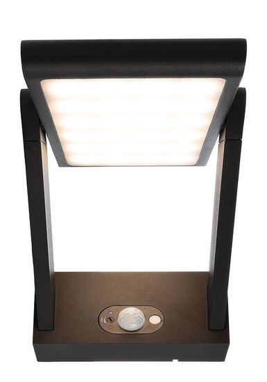 Deko-Light Wandaufbauleuchte Solar Premium I, Warmweiß, 3,7V DC, Aluminium, dunkelgrau, IP54 731116